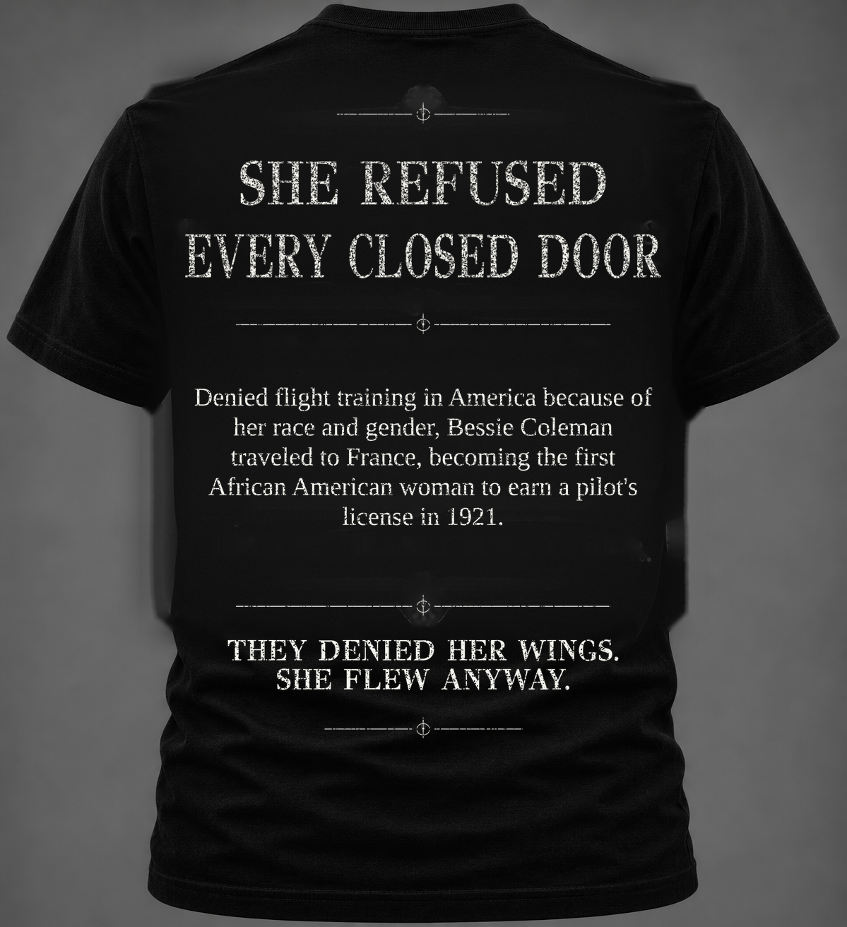 Bessie Coleman Graphic Tee | Forgotten Women | UnbornDeath