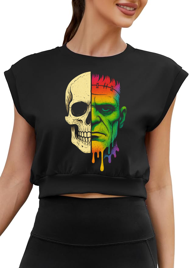 Frankenstein Crop Top