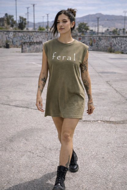 Feral Rolled Cuff Muscle Tee