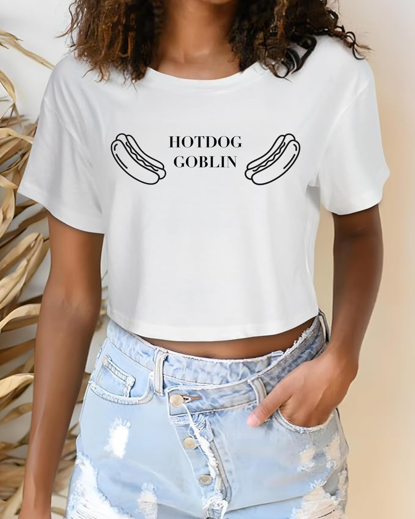 Hotdog Goblin Crop Top