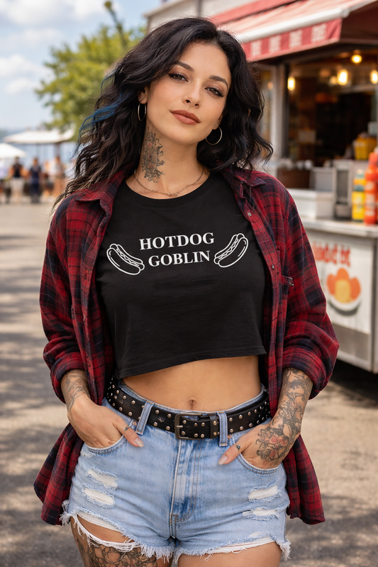Hotdog Goblin Crop Top