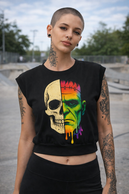 Frankenstein Crop Top