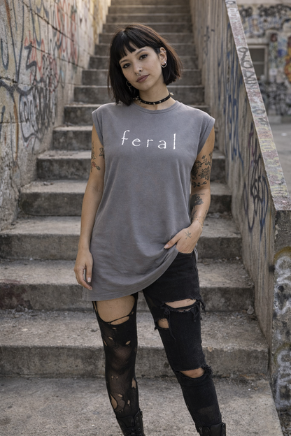 Feral Rolled Cuff Muscle Tee