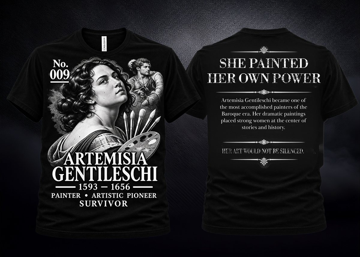 Artemisia Gentileschi Graphic Tee | Forgotten Women | UnbornDeath