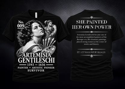 Artemisia Gentileschi Graphic Tee | Forgotten Women | UnbornDeath