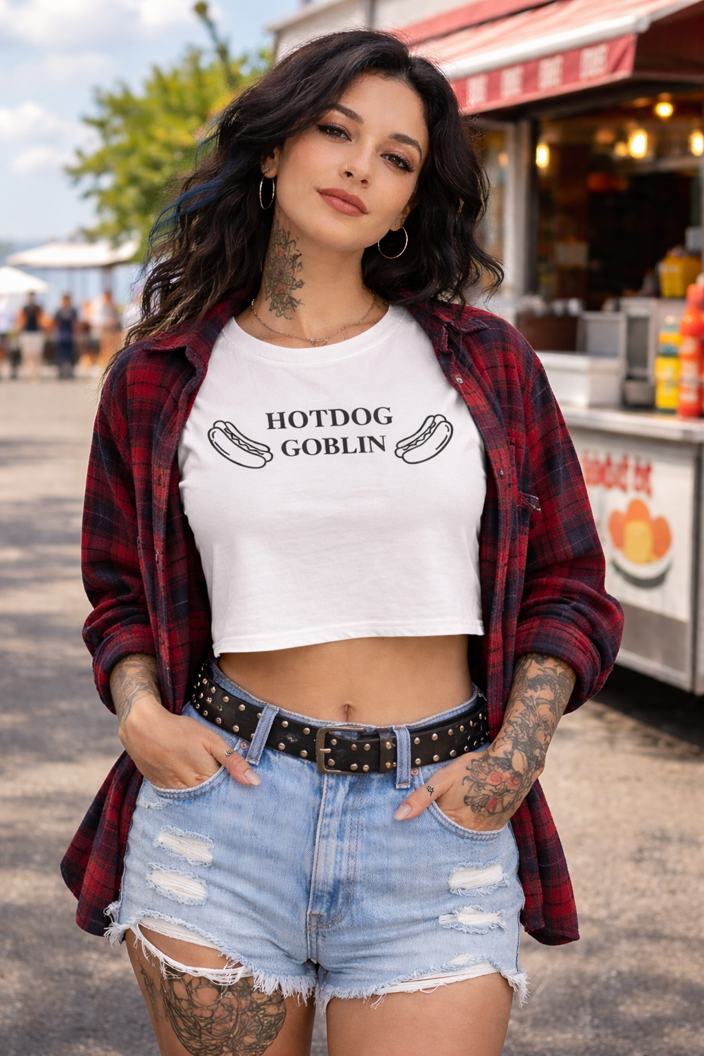 Hotdog Goblin Crop Top