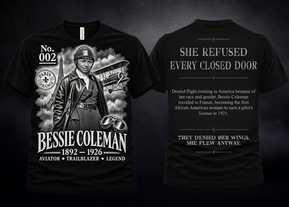 Bessie Coleman Graphic Tee | Forgotten Women | UnbornDeath