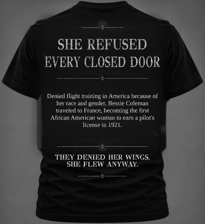 Bessie Coleman Graphic Tee | Forgotten Women | UnbornDeath