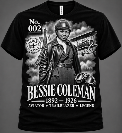 Bessie Coleman Graphic Tee | Forgotten Women | UnbornDeath