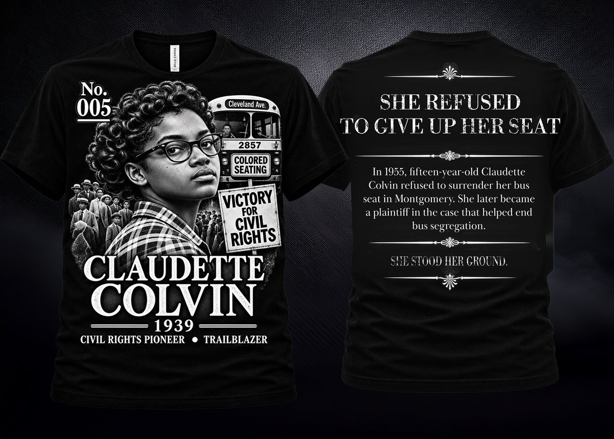 Claudette Colvin Graphic Tee | Forgotten Women | UnbornDeath