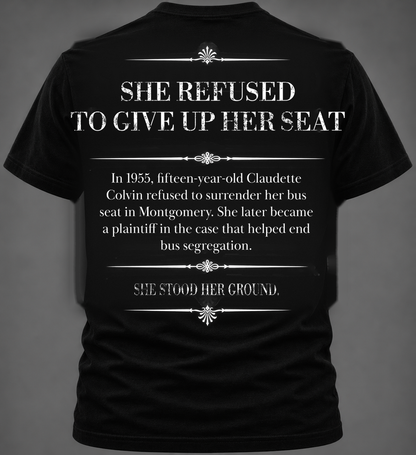 Claudette Colvin Graphic Tee | Forgotten Women | UnbornDeath
