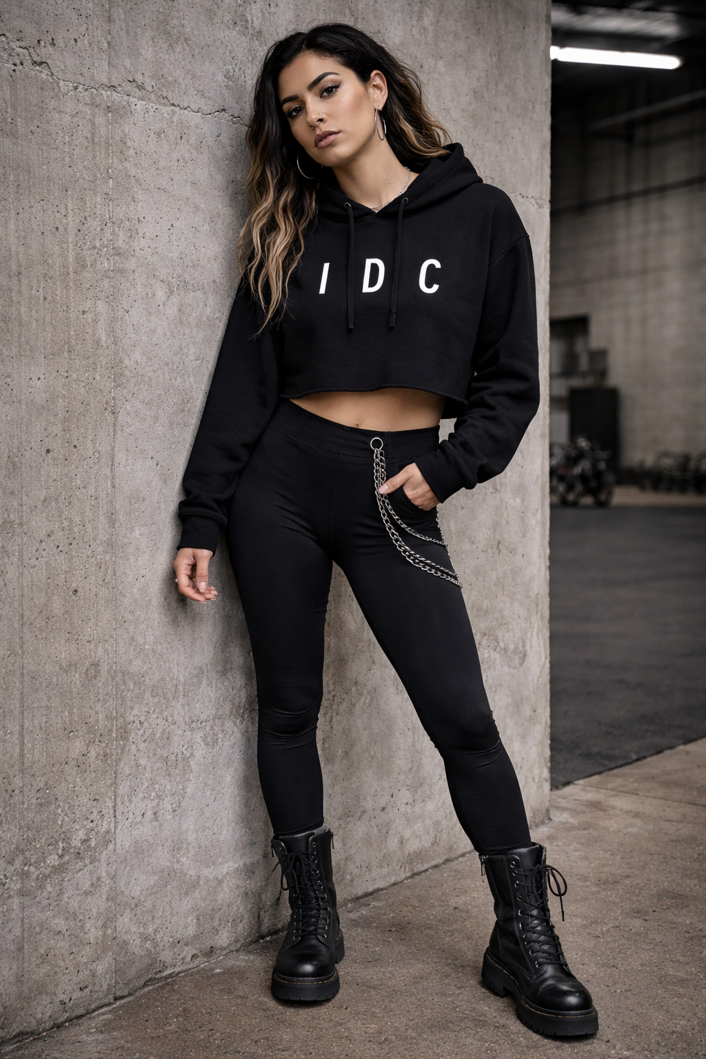 IDC Crop Top Hoodie