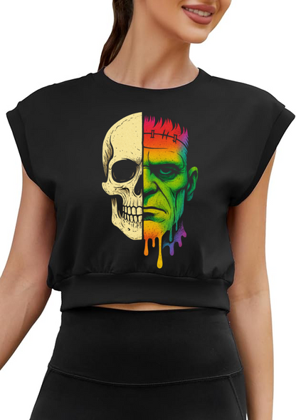 Frankenstein Crop Top
