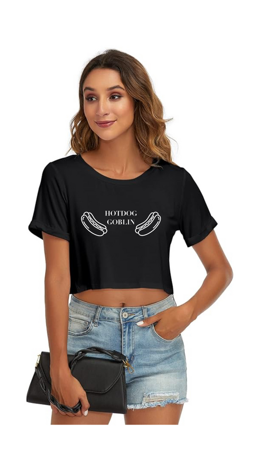 Hotdog Goblin Crop Top