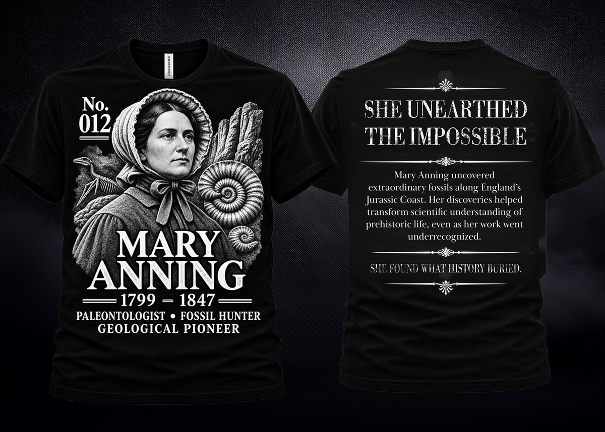 Mary Anning Graphic Tee | Forgotten Women | UnbornDeath