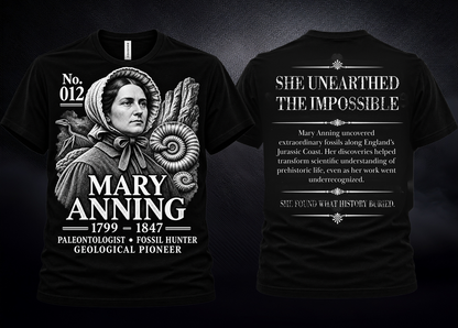 Mary Anning Graphic Tee | Forgotten Women | UnbornDeath