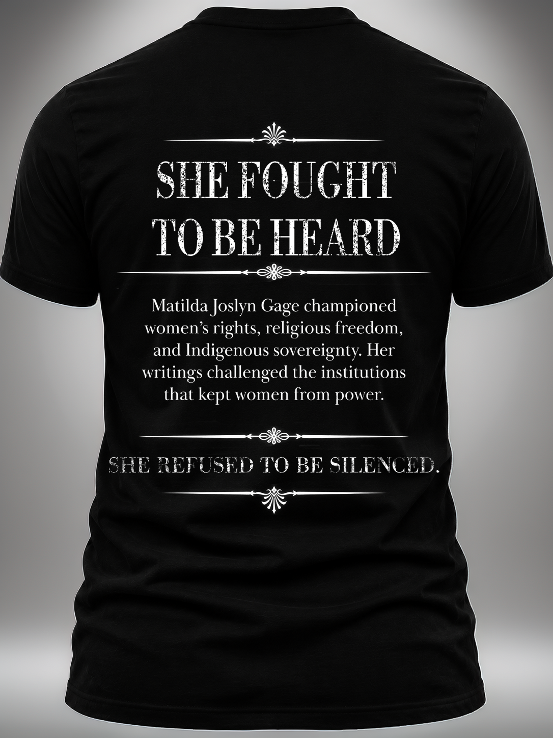 Matilda Joslyn Gage Graphic Tee | Forgotten Women | UnbornDeath