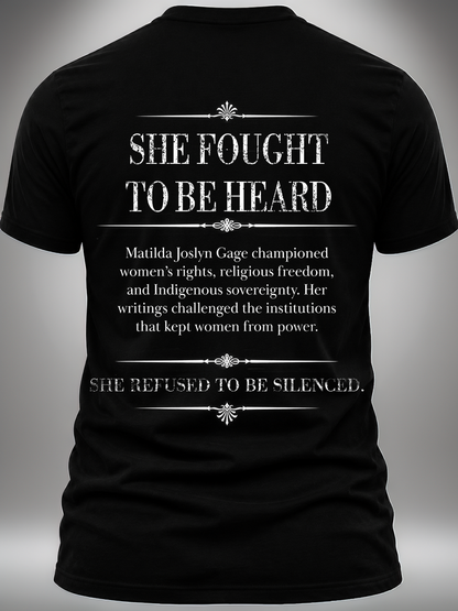 Matilda Joslyn Gage Graphic Tee | Forgotten Women | UnbornDeath