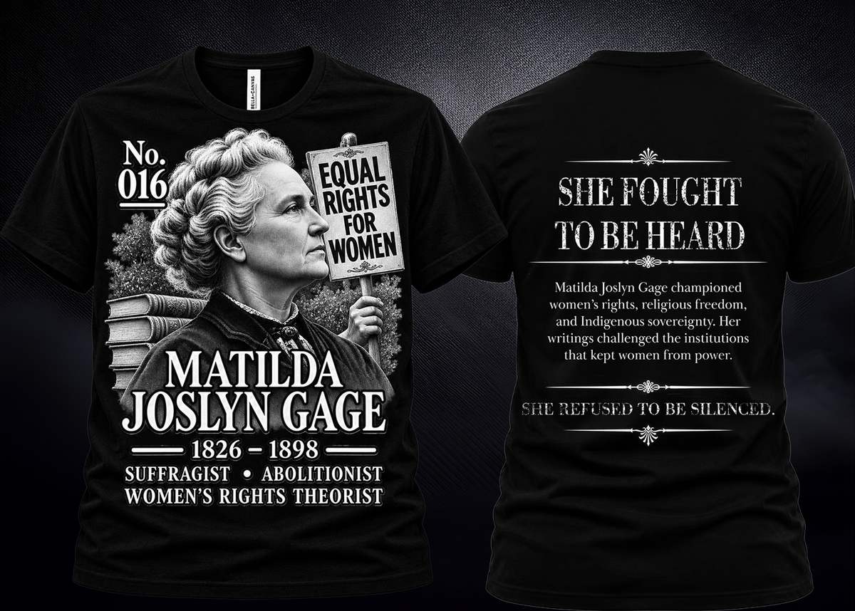 Matilda Joslyn Gage Graphic Tee | Forgotten Women | UnbornDeath