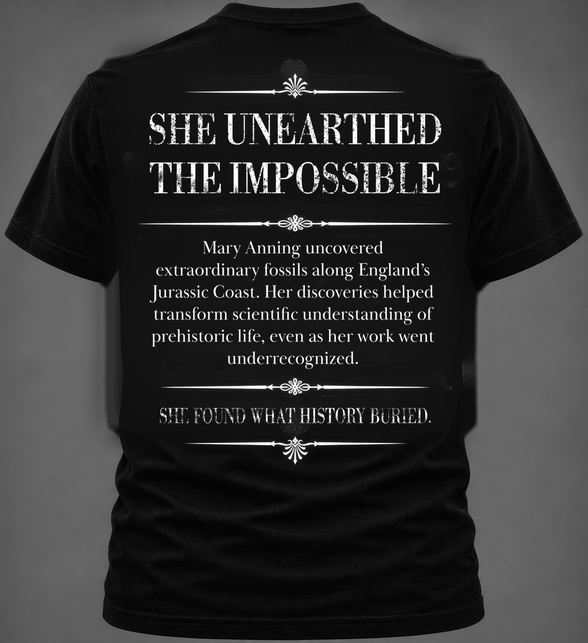 Mary Anning Graphic Tee | Forgotten Women | UnbornDeath