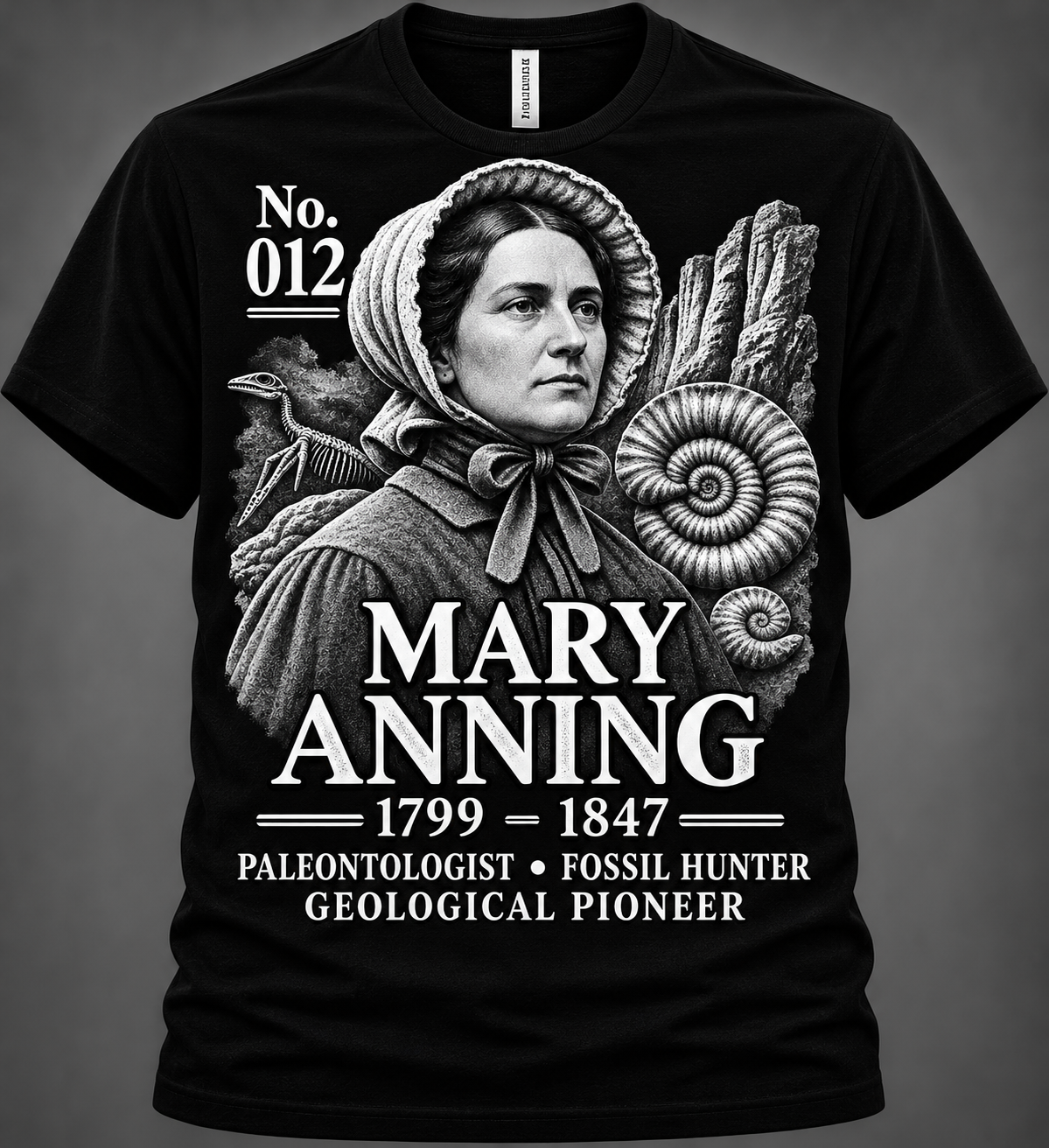 Mary Anning Graphic Tee | Forgotten Women | UnbornDeath