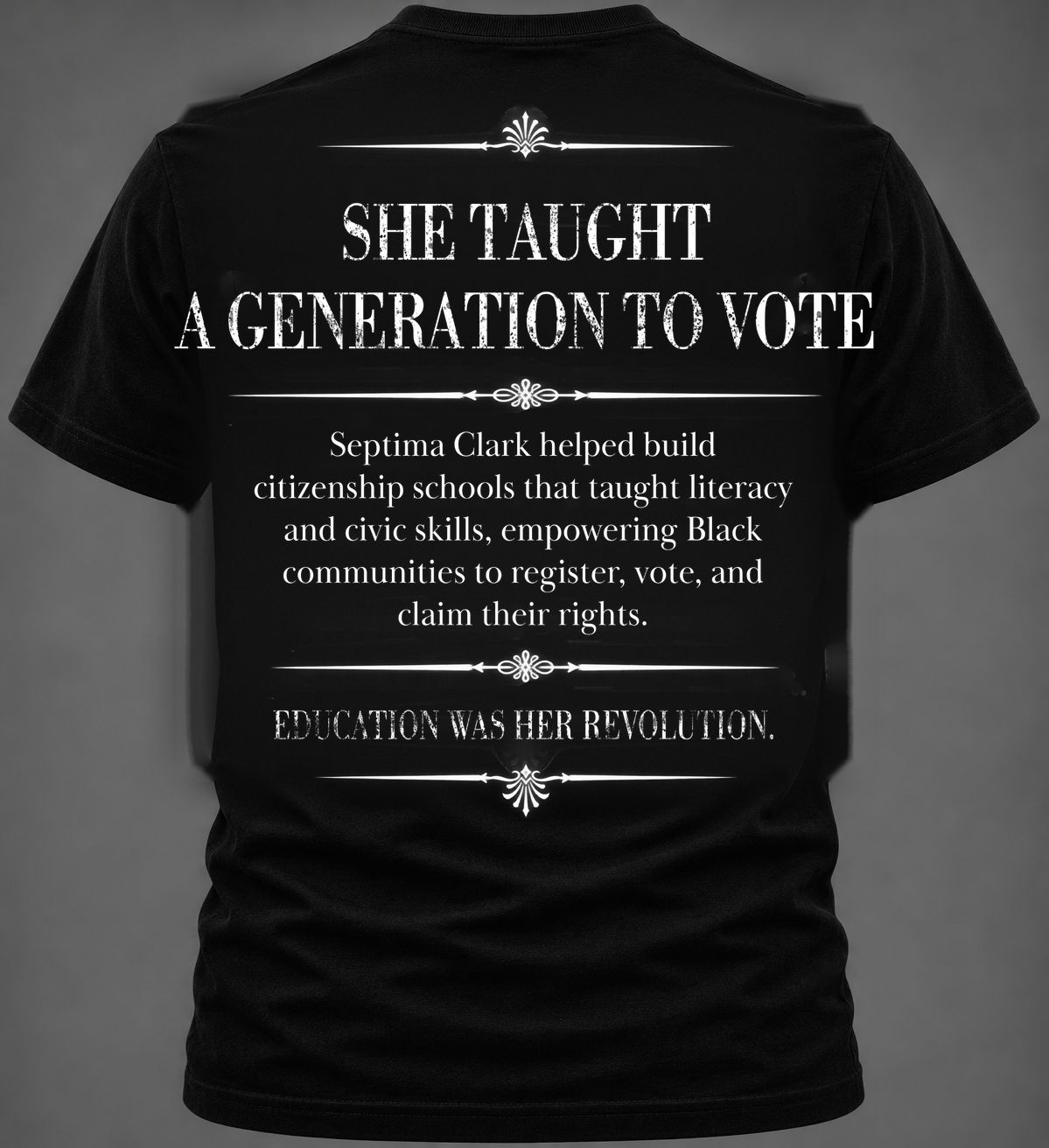 Septima Poinsette Clark Graphic Tee | Forgotten Women | UnbornDeath
