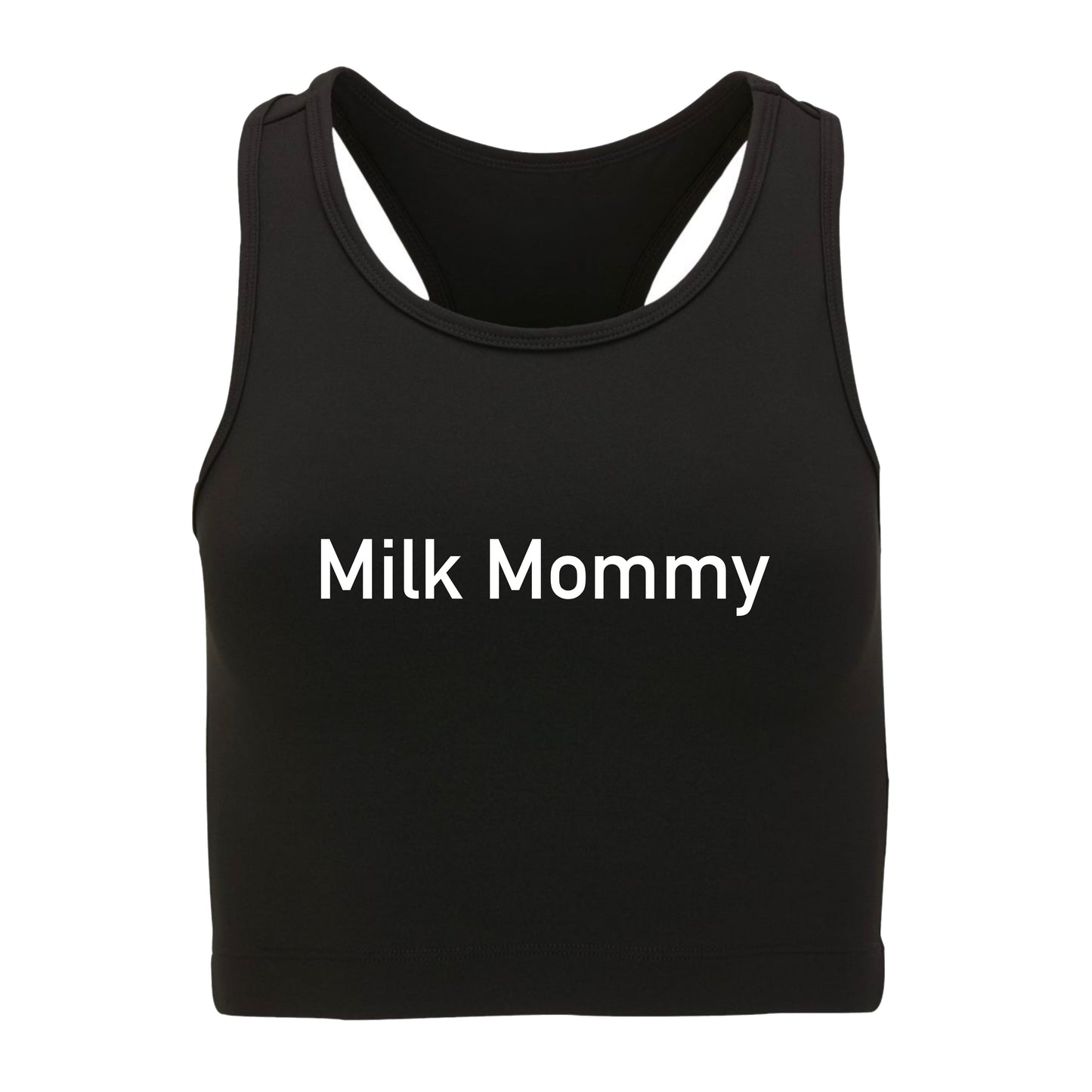 Milk Mommy Racerback Crop Top