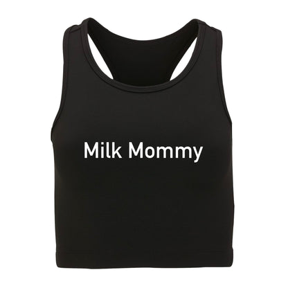 Milk Mommy Racerback Crop Top