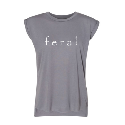 Feral Rolled Cuff Muscle Tee