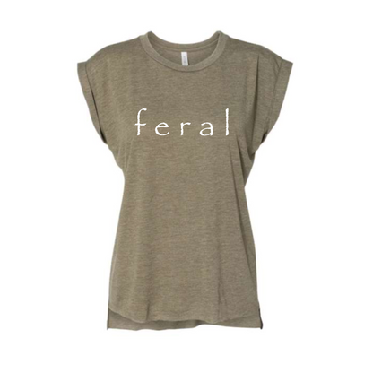 Feral Rolled Cuff Muscle Tee