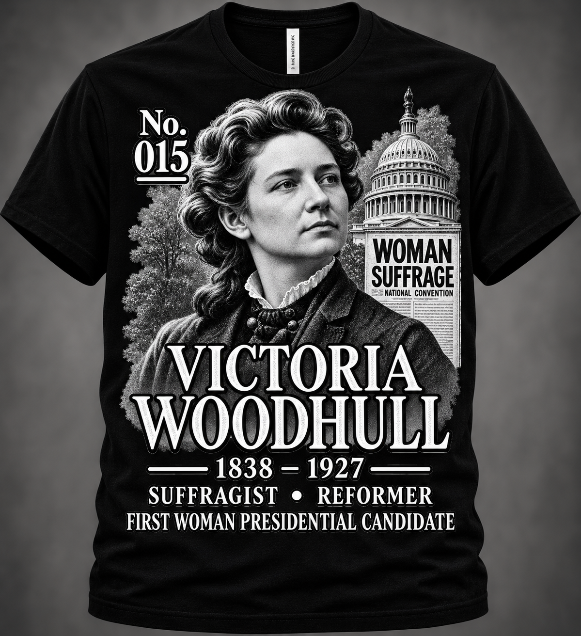 Victoria Woodhull Graphic Tee | Forgotten Women | UnbornDeath